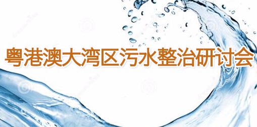 粵港澳大灣區污水整治研討會